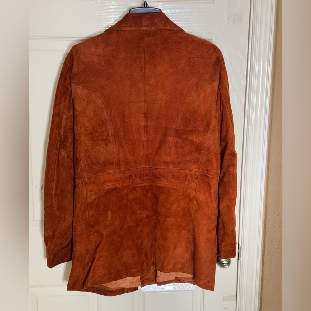 1970's Silton Mens Suede Leather Blazer Sport Coat Jacket 44 - Picture 8 of 10